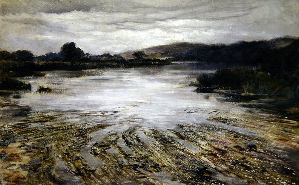 River Weed (olie på lærred) af Keeley Halswelle
