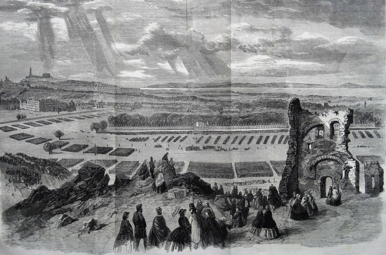 Anmeldelsen af hendes Majestæt af Rifle Volunteers, 1860 af Keeley Halswelle