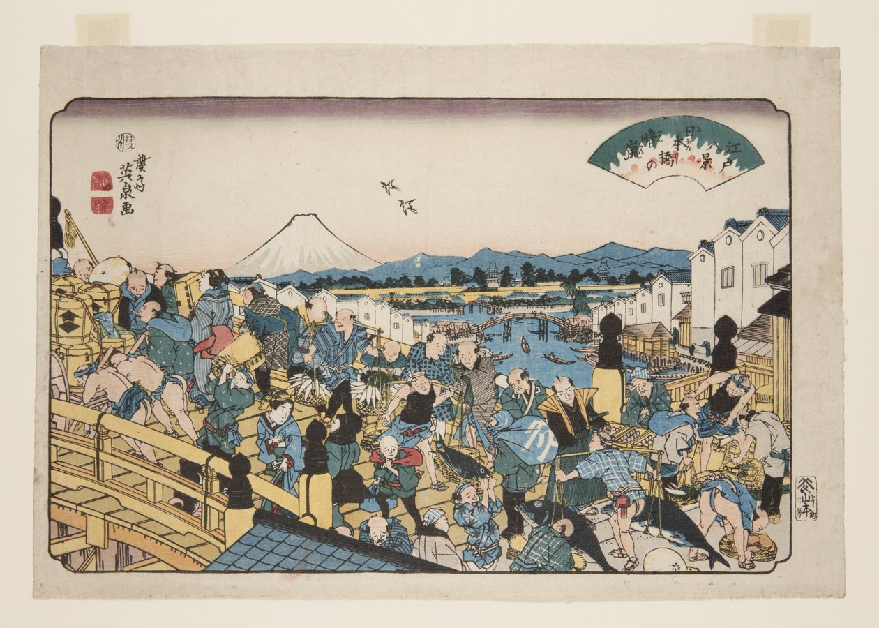 C bære hayashi hayashi hayashi Nihonbashi af Keisai Eisen
