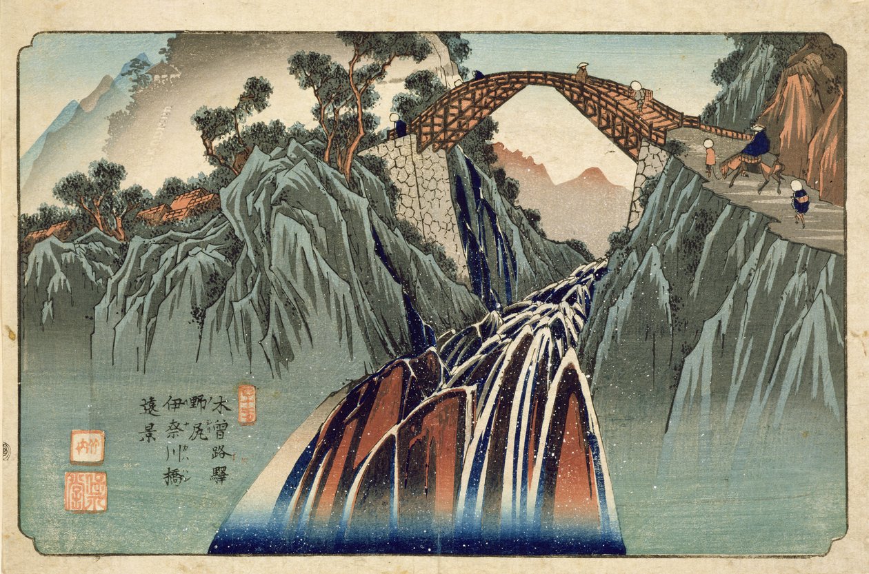 Inagawa b Ri d Gea t Nojiri (Nojiri Inagawa Bridge cirkel) Fu b. af Whey Proposal d Curse Degree, 1830