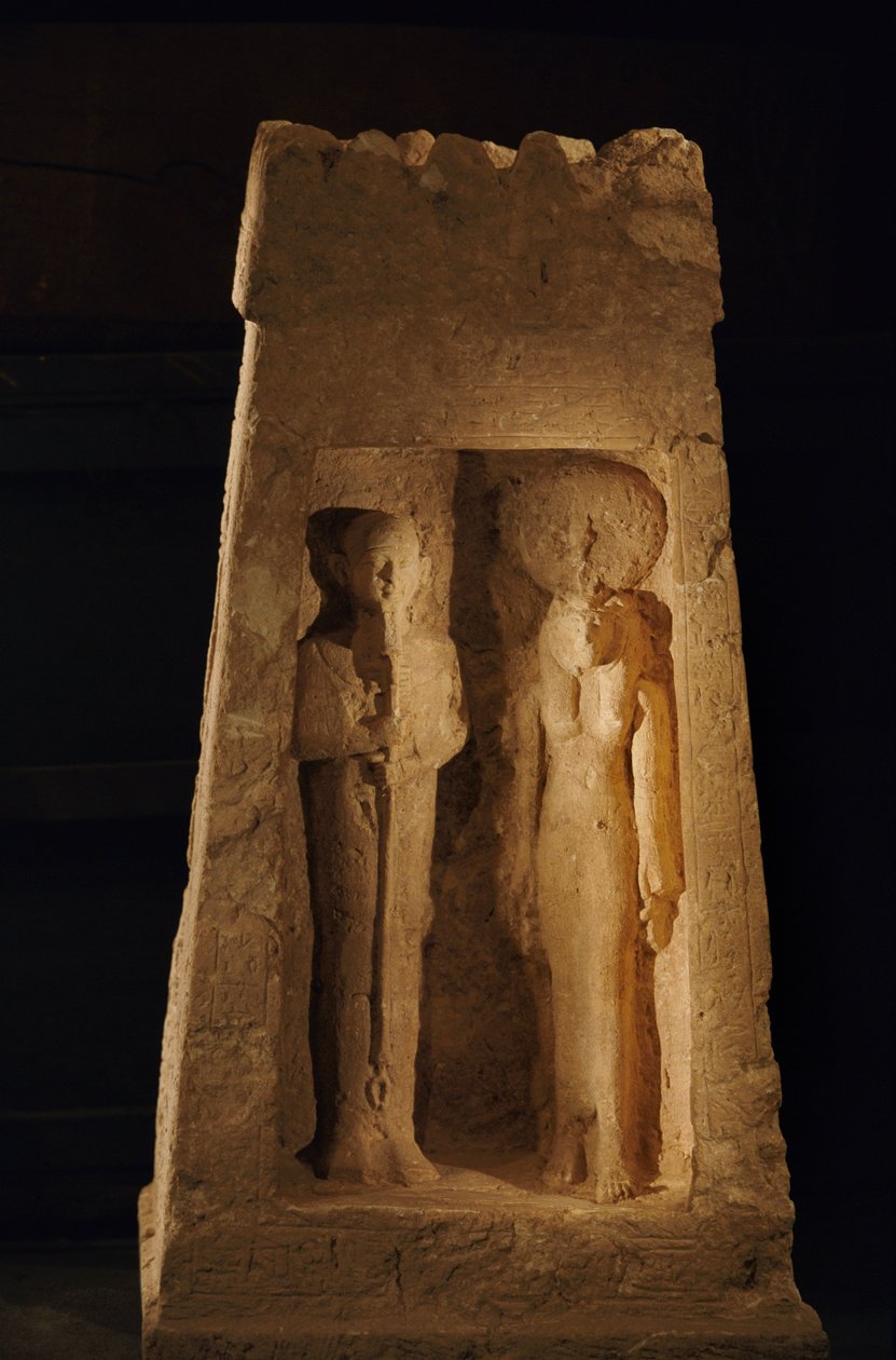 En fritstående helligdom, en naos, af Ptah og Sekhmet, Ny Rige, 2002 (foto) af Kenneth Garrett