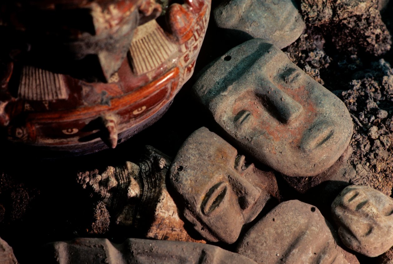 Amerika; arkæologi; Mexico; Templo Mayor; Aztekernes Store Tempel; Begravelse; Tenochtitlan..., 2010 (foto) af Kenneth Garrett