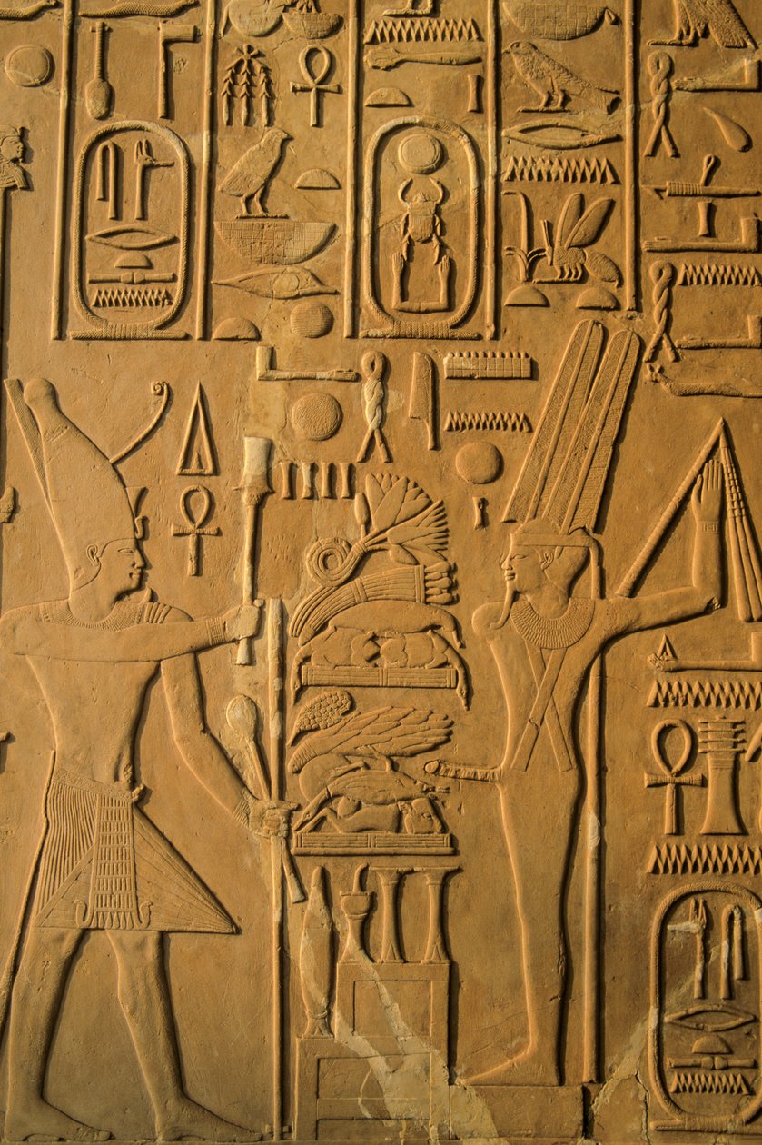 Detalje af relief fra Senusret I