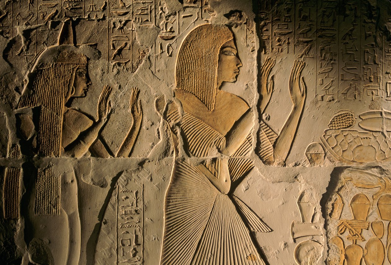 Egypten; Amarna; mm6741; Arkæologi; 18. dynasti; Mayaernes grav, Sakkara, Saqqara, Det Nye Rige, 2001 (foto) af Kenneth Garrett