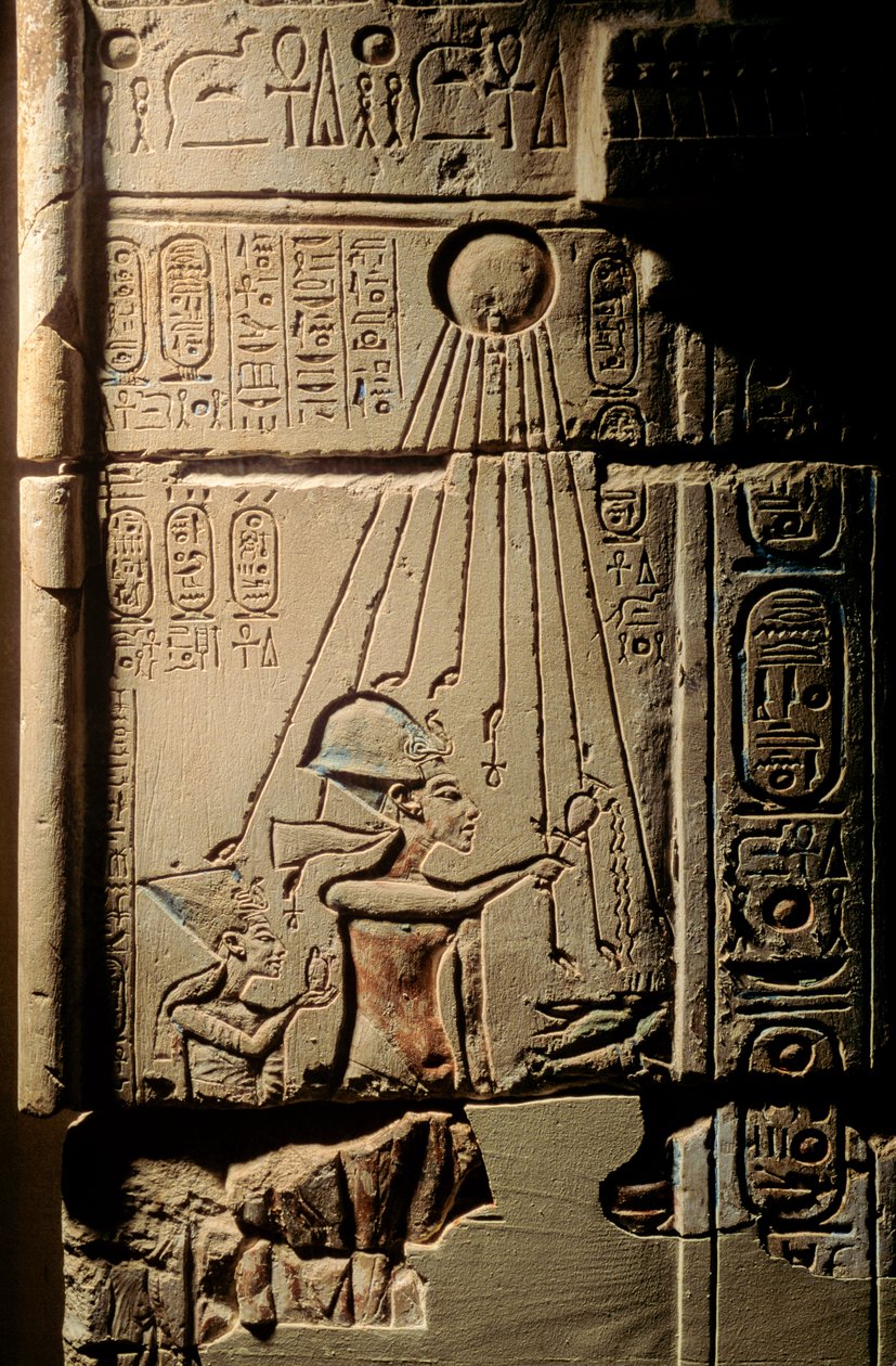 Egypten; Amarna; mm6741; Arkæologi; artefakt; 18. dynasti; Akhenaten; Amenhotep IV;..., 2001 (foto) af Kenneth Garrett