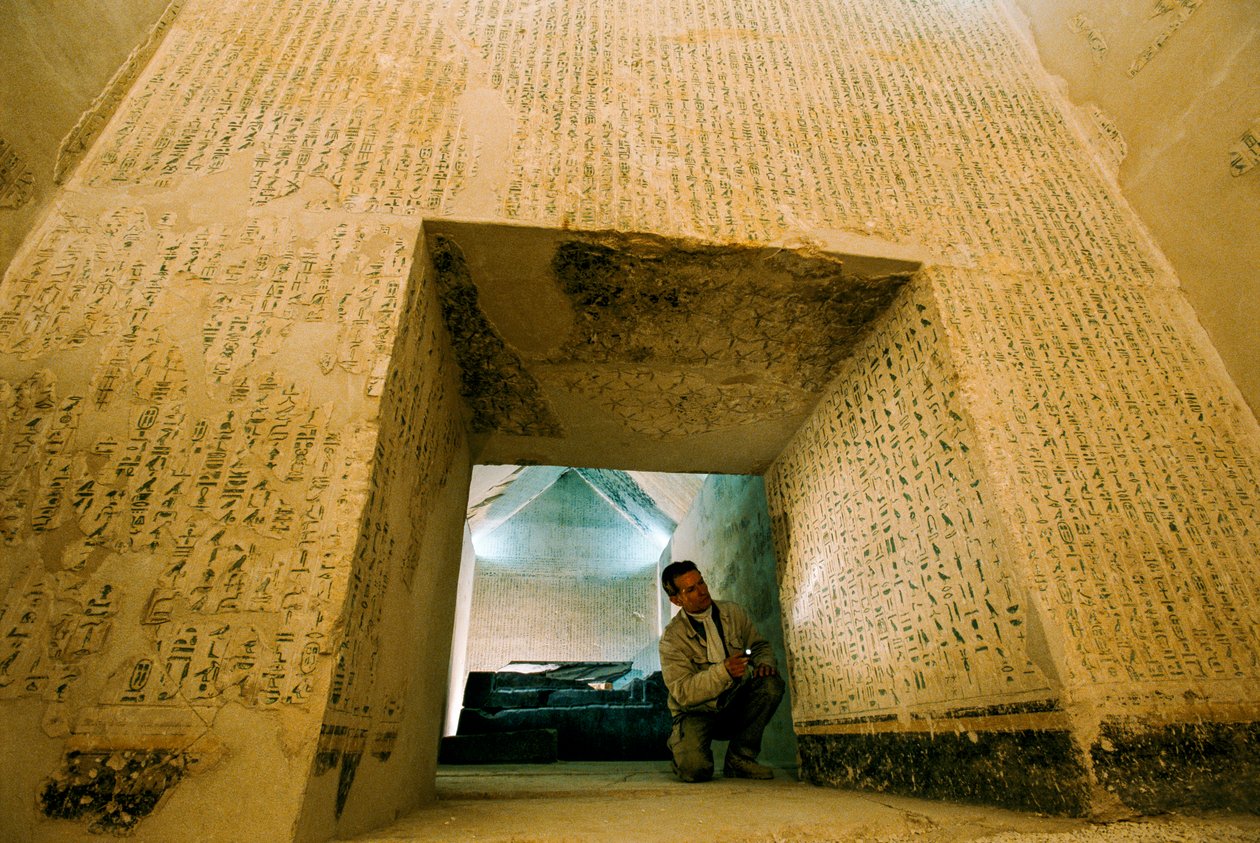 Egypten; Arkæologi; Gamle Rige; Saqqara, Audran Labrousse, Fransk mission, Pepi I, Grav af Kenneth Garrett