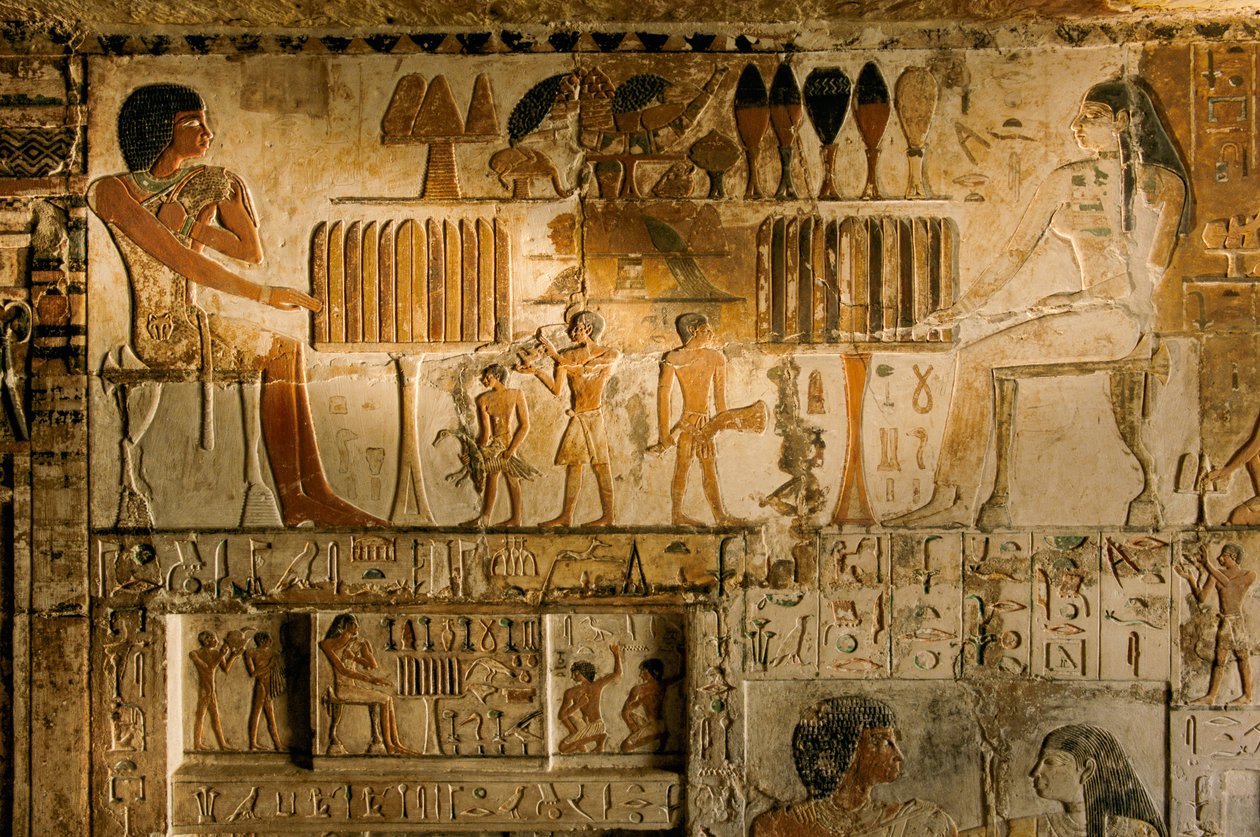 Egypten; Arkæologi; Det Gamle Rige; Saqqara; Mumie; Nefer; Grav, 5. dynasti af Kenneth Garrett