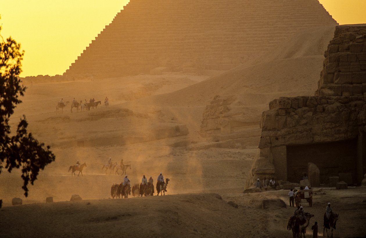 Egyptens gamle rige; Giza-pyramidebilleder; Giza; Egypten af Kenneth Garrett
