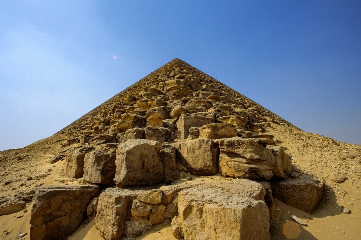 Egyptens gamle rige; Pyramiden i Dahshur; Egypten; Det gamle rige af Kenneth Garrett
