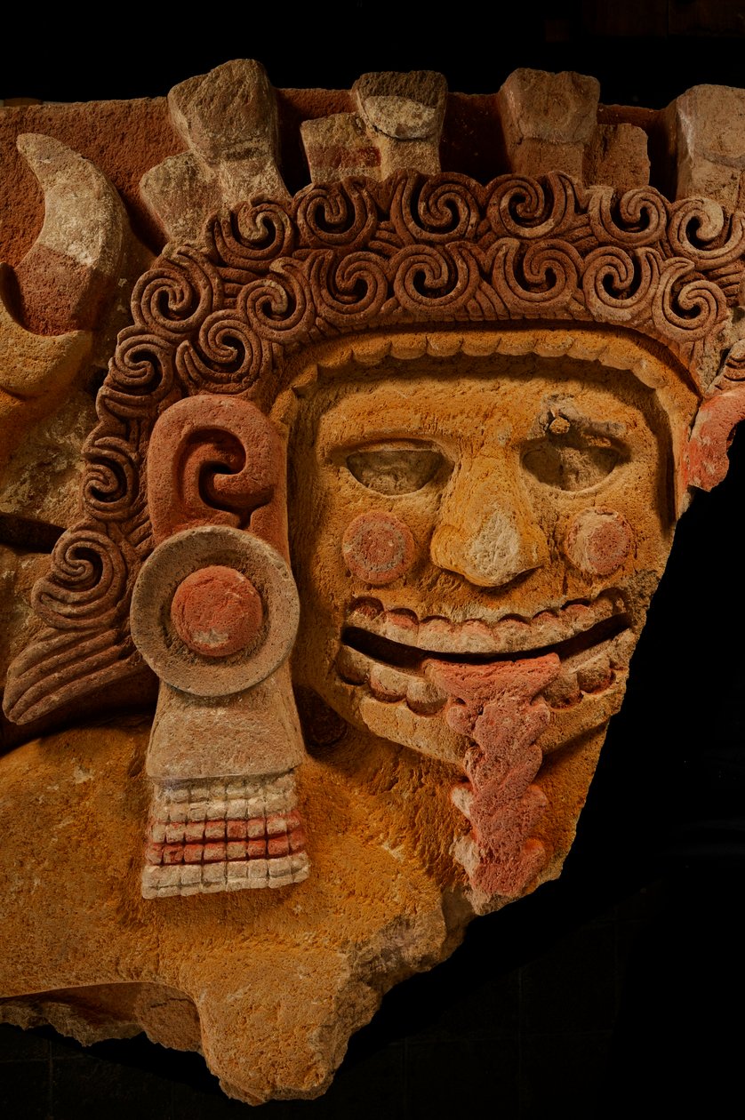 De største azteker; MM7677; Mexico City; Mexico; NMAH; Tenochtitlan; Aztec; Ahuis grav..., 2008 (foto) af Kenneth Garrett