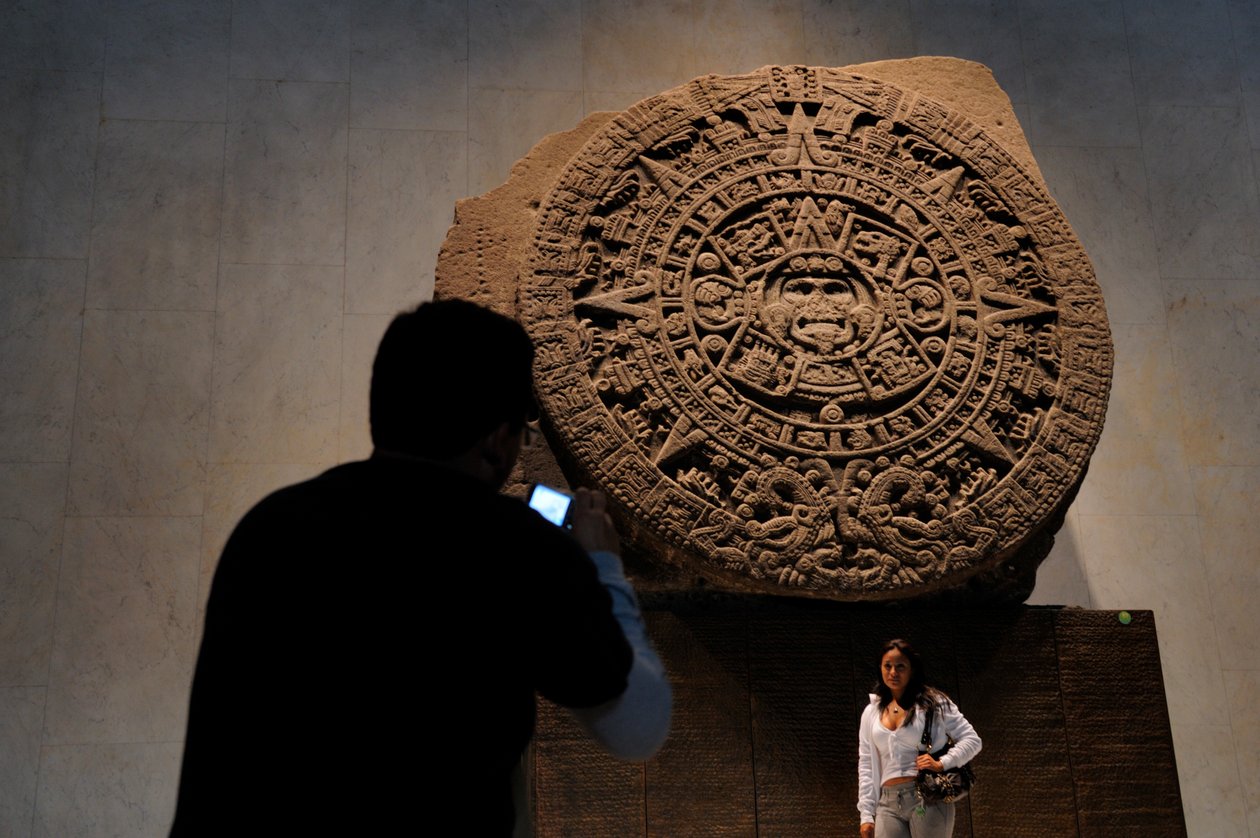 De største azteker, MM7677, NMAH, Mexico City, Mexico, Kalendersten, Azteker, National M..., 2008 (foto) af Kenneth Garrett
