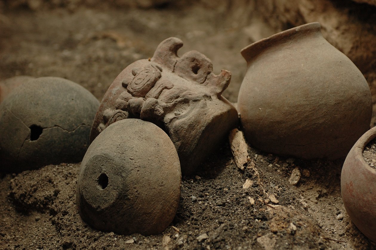Guatemala; San Bartolo; Maya-malerier, Maya, 2002 (foto) af Kenneth Garrett