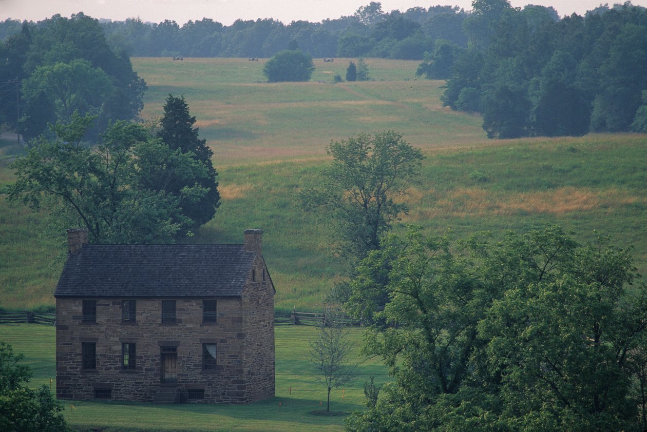 Manassas Battlefield Park, Stone House Hospital, Unionens indflyvningsfelt, Hallowed Groun..., 2004 (foto) af Kenneth Garrett