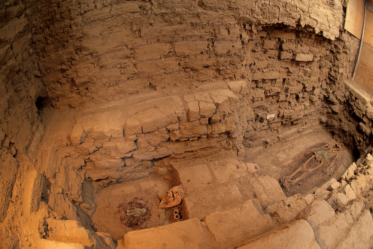 Moche; Begravelser; Huaca Dos Cabezas-Jecetepeque, Chris Donovan af Kenneth Garrett