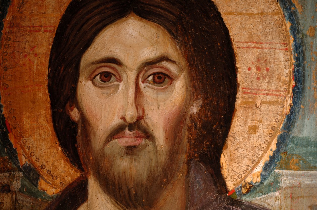 Maleri af Jesus i koptisk stil, St. Catherine