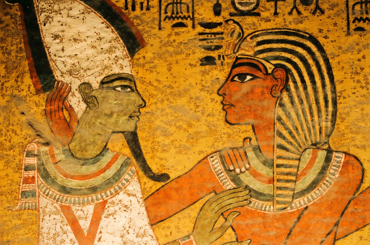 Maleri på gravens nordvæg; Osiris; KV 62, Tutankhamon og Pha...