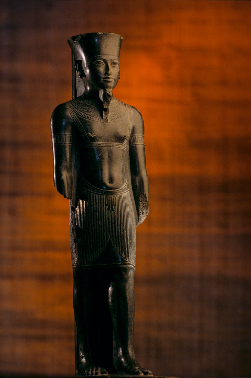 Amuns staue med Tutankhamons ansigtstræk, 2009 (foto) af Kenneth Garrett
