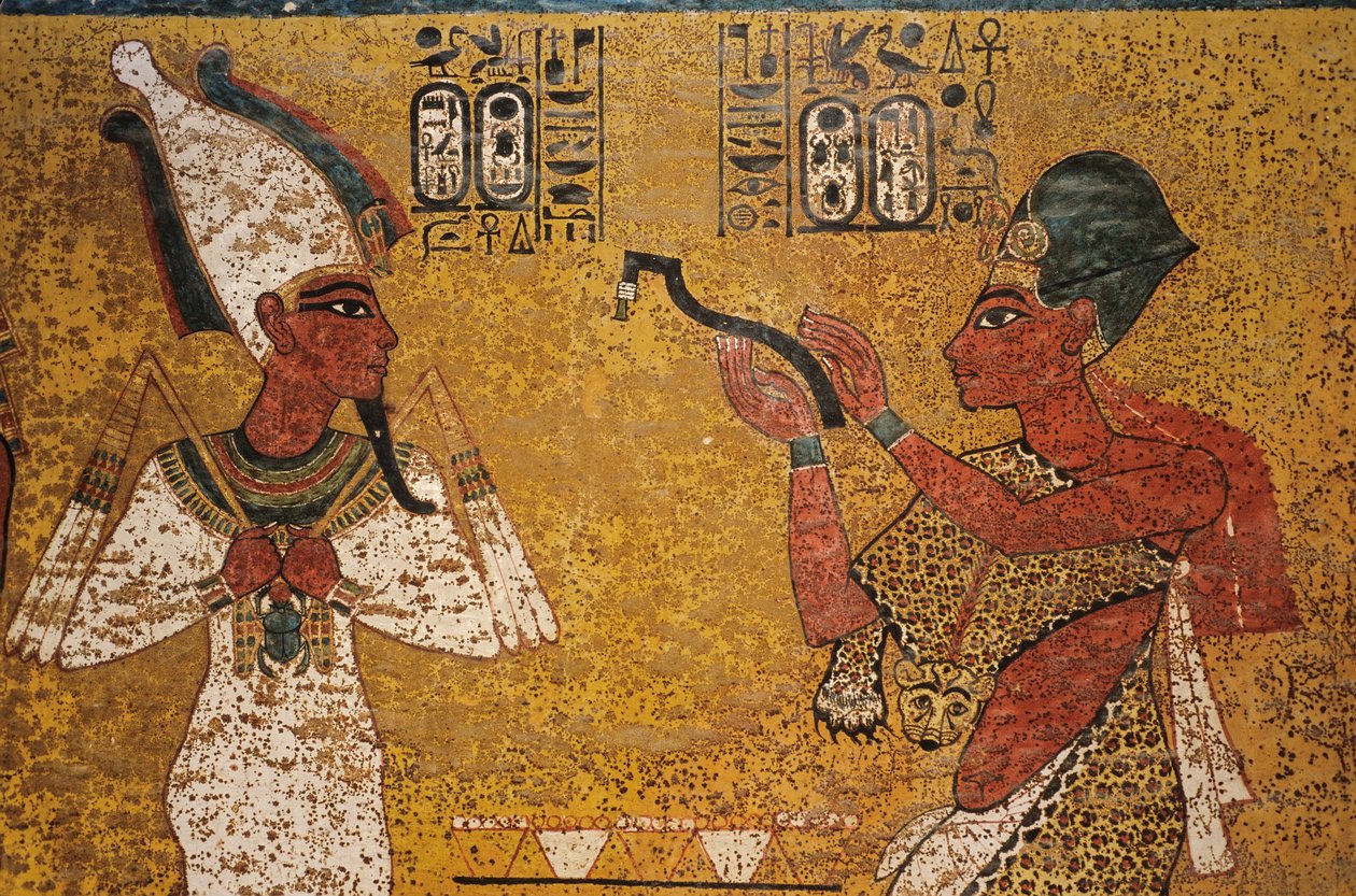 Gravvæg; Nord; Aye; Åbning af munden, KV 62, Tutankhamon og guldalderen i... af Kenneth Garrett