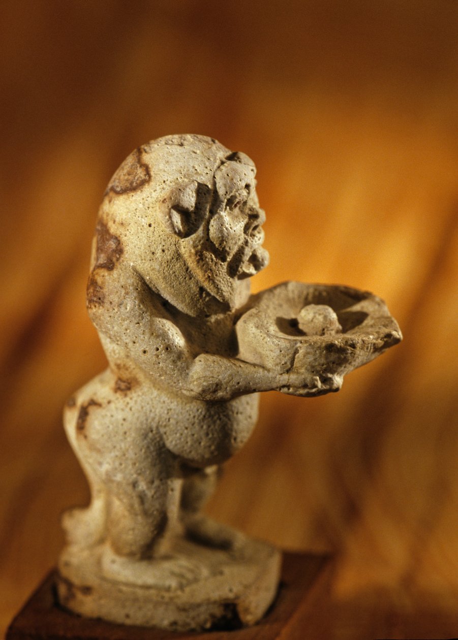 Unguent kar i form af Gud Bes; Tutankhamons eller Akhenatens regeringstid, 2009 (foto) af Kenneth Garrett