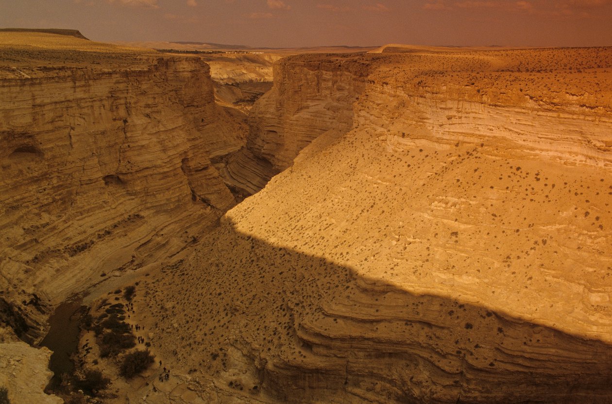 Zin-dalen, Negev-ørkenen, Israel, oldtidskulturer, EAME, kobberalder af Kenneth Garrett