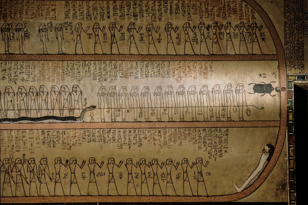 Fototapet, der forestiller De Dødes Bog; Amenhotep II