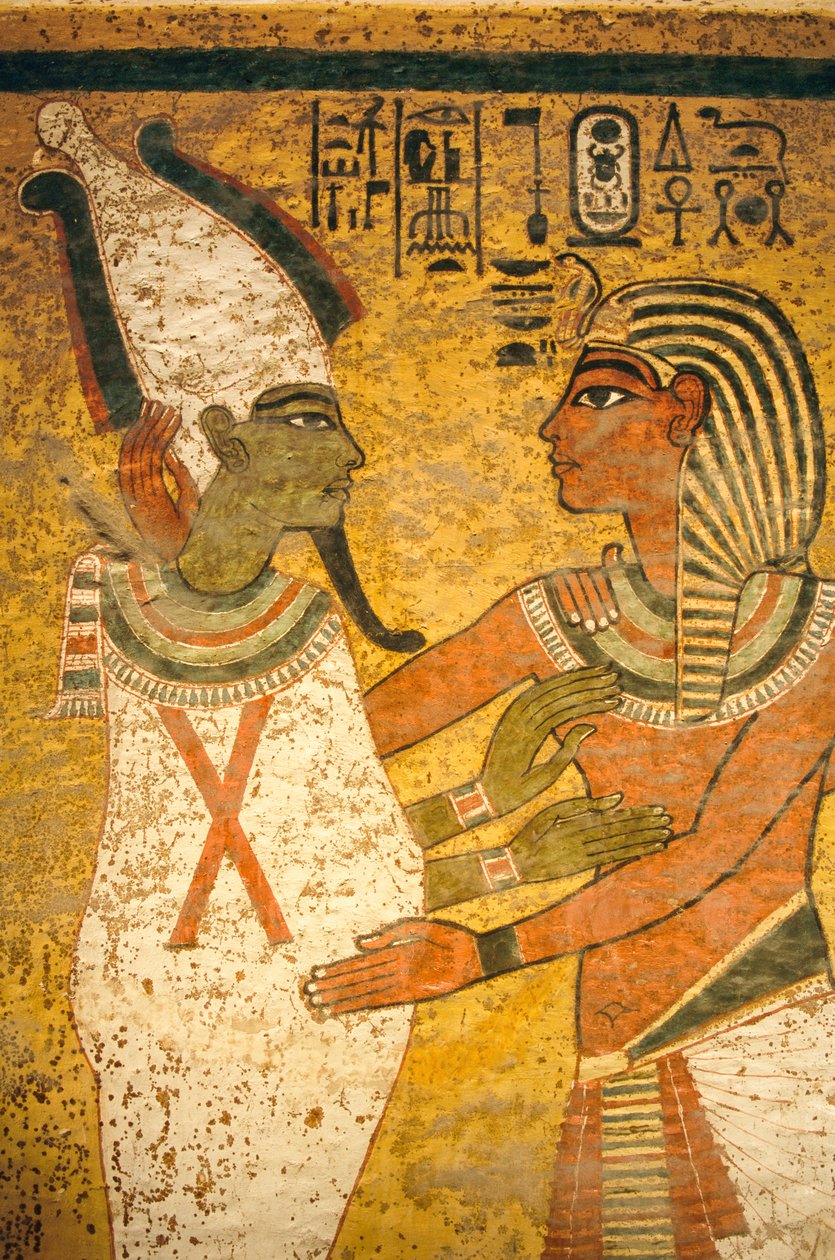 Vægmaleri i Kong Tutankhamons grav; Egypten; Det Nye Rige; Tutankhamon; Valley o..., 2003 (foto) af Kenneth Garrett