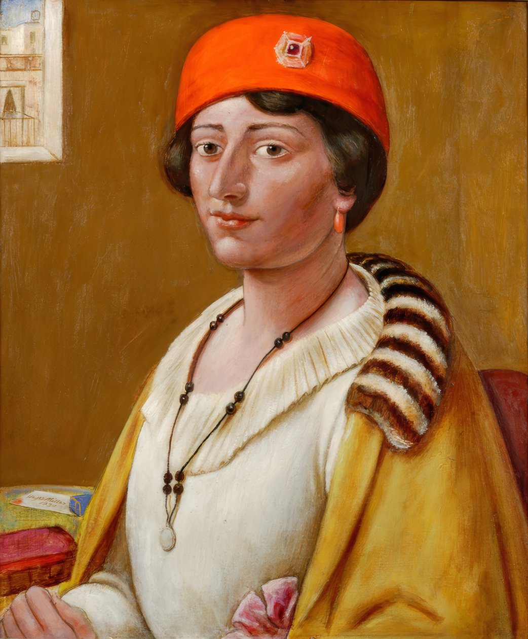 Rød turban af Kenneth Hayes Miller