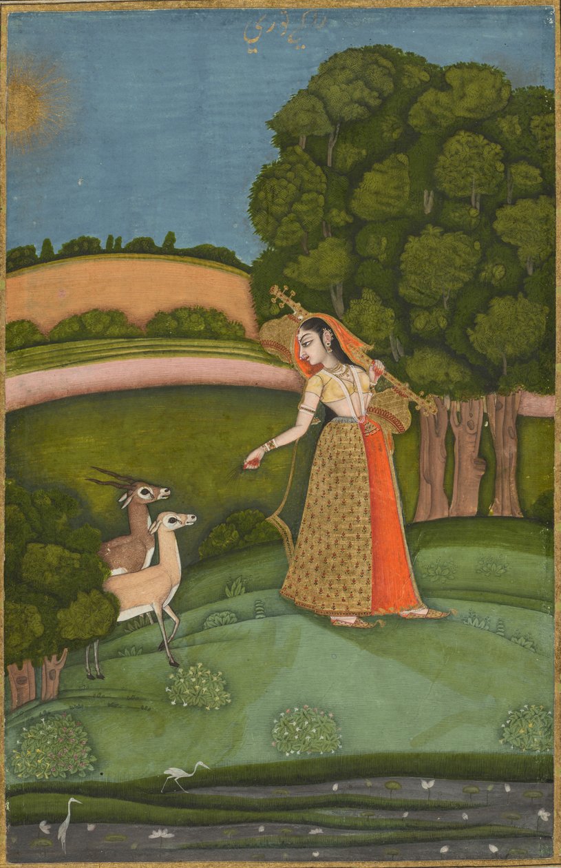 Todi Ragini, fra en Ragamala-serie af Kenneth Macleay