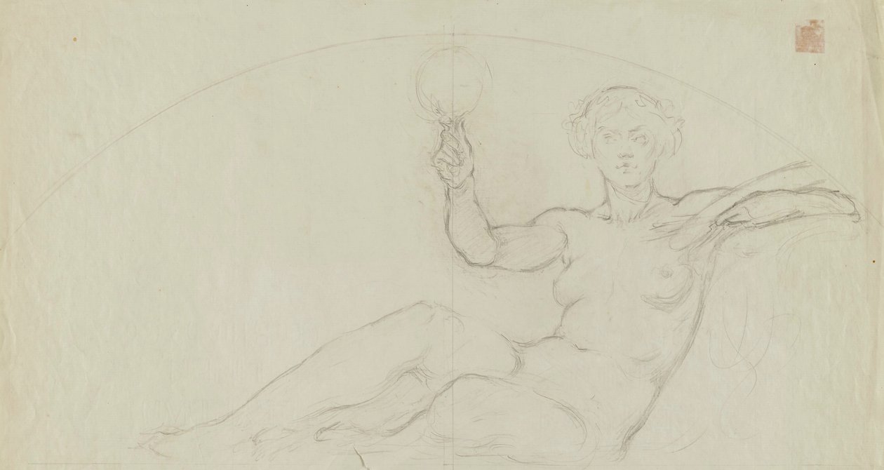 (Iowa State Capitol Rotunda) (Kunst, studie til panel) af Kenyon Cox