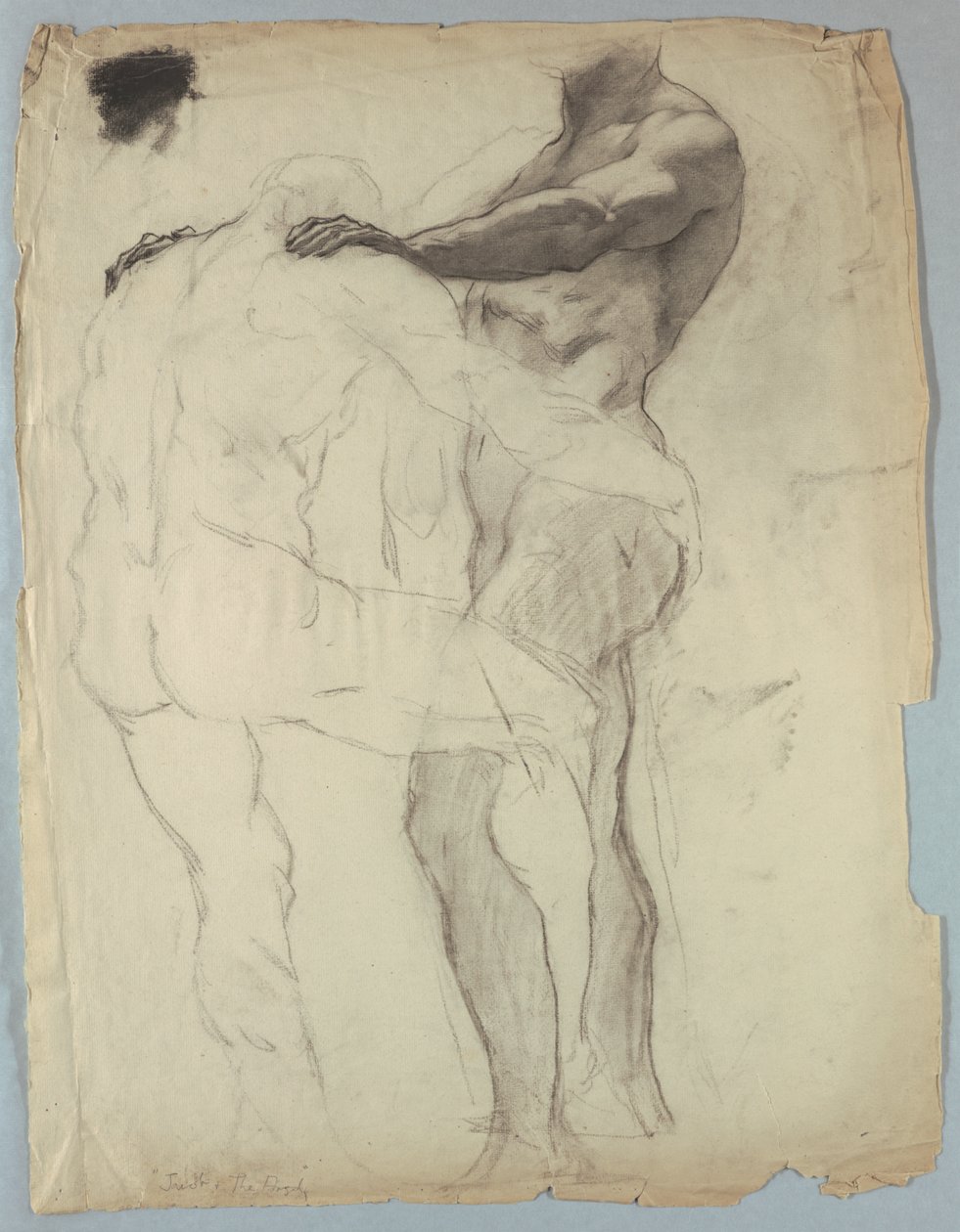 Figurstudie til "Jacob Wrestling with the Angel" af Kenyon Cox