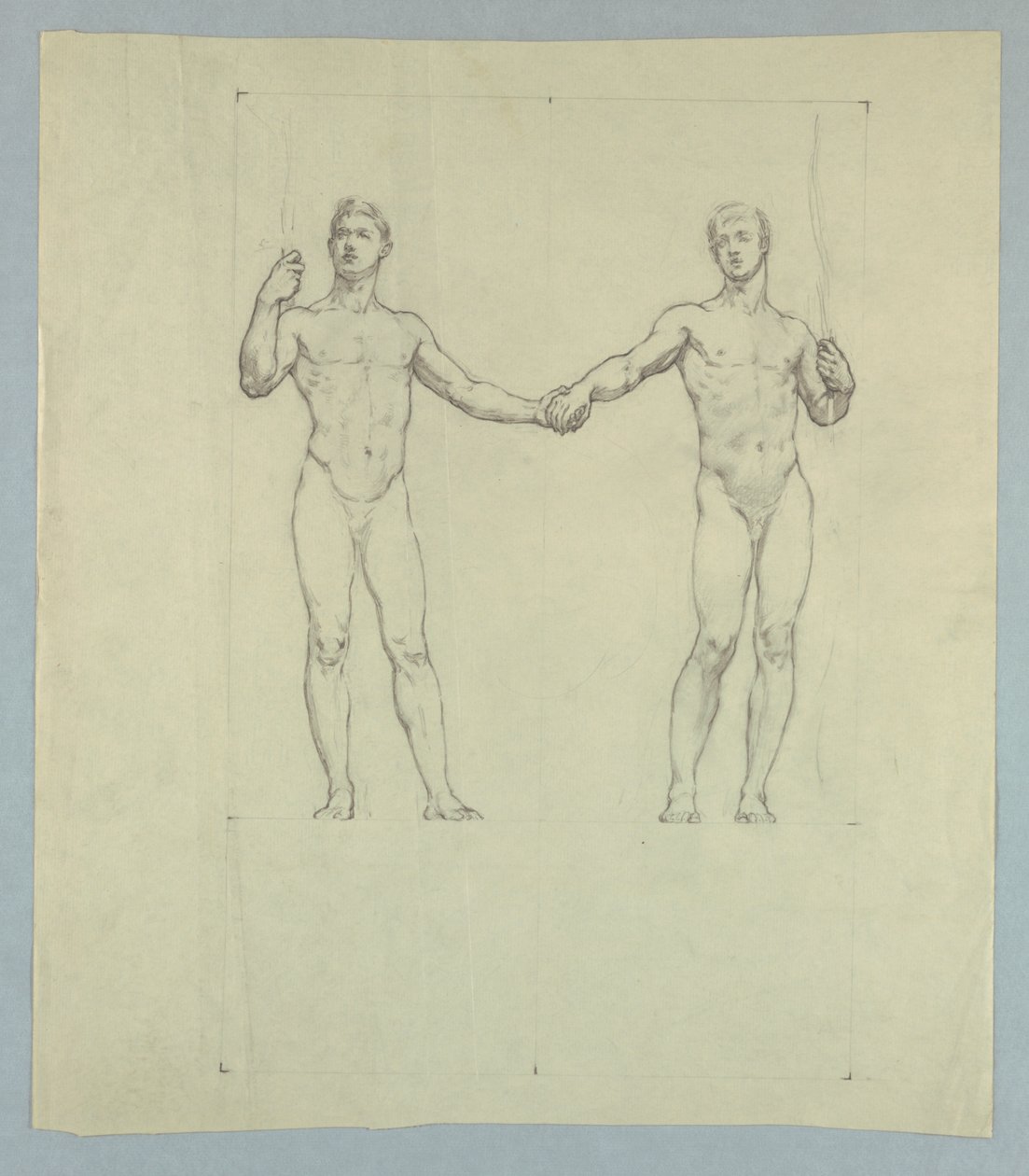 Figurstudie for Seal of the University Club, New York af Kenyon Cox