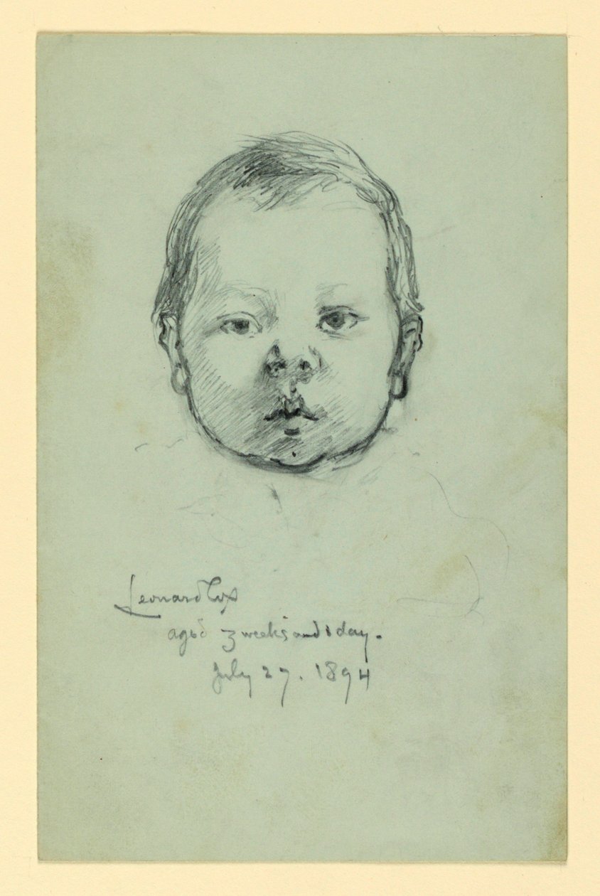 Portræt af Leonard Cox af Kenyon Cox