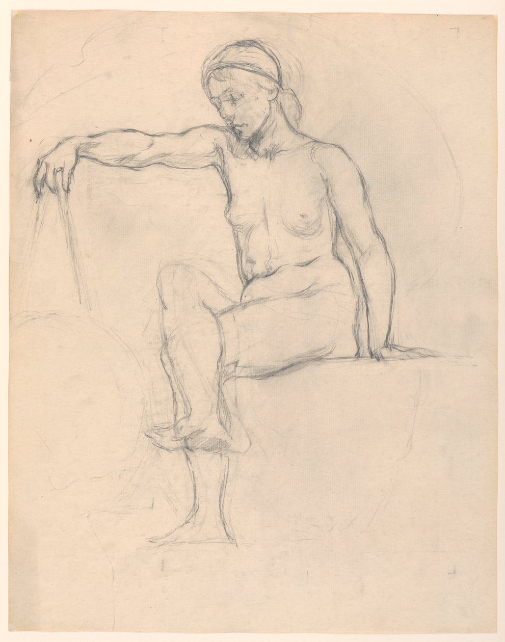 Undersøgelse for "Astronomy", "The Sciences," Library of Congress, Washington D.C. af Kenyon Cox