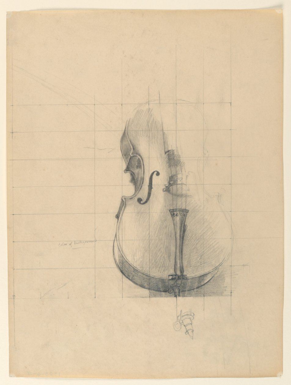 Studie til "Music", "The Arts," Library of Congress, Washington D.C. af Kenyon Cox