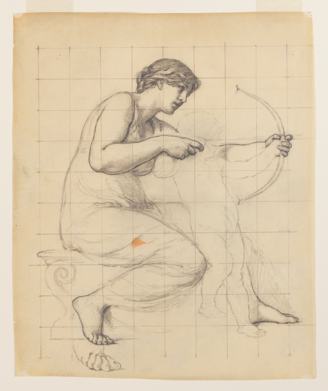 Studie til "The Education of Cupid" af Kenyon Cox