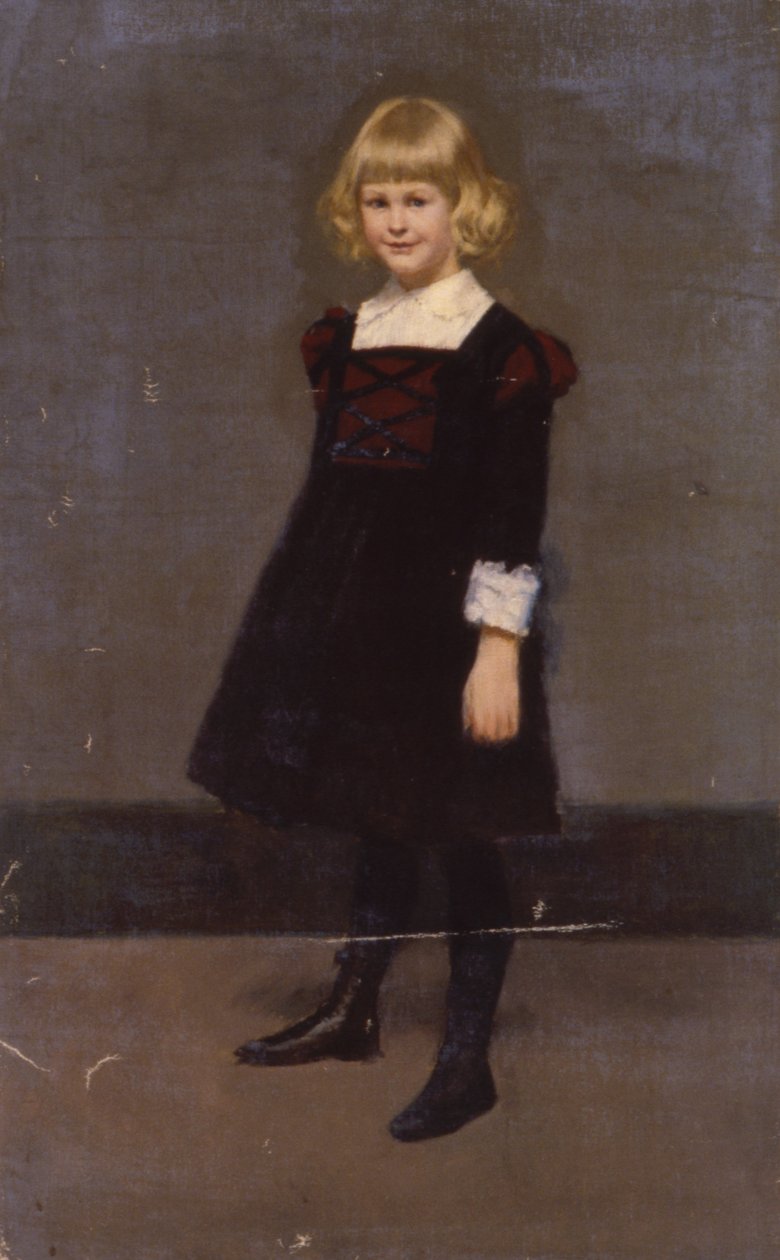 Uden titel, Portræt af en ung pige, ca. 1900. af Kenyon Cox