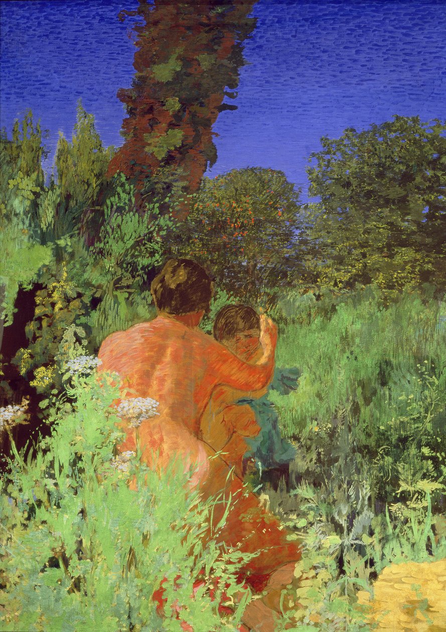 The Infancy of Jupiter, ca. 1919-20 (hundesyge på lærred) af Ker Xavier Roussel