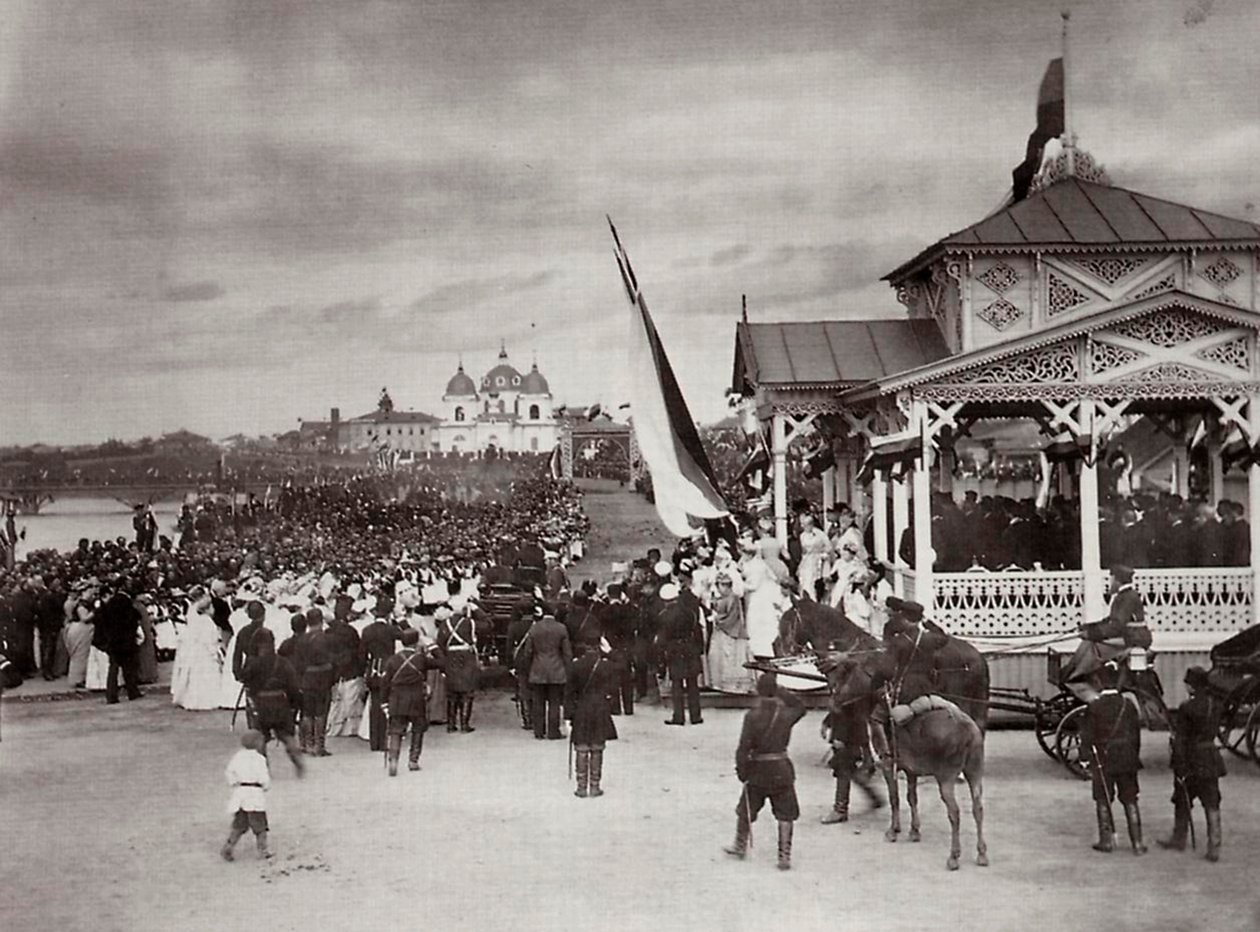 Tsarevich Nicholas af Rusland i Novocherkassk, Rusland, 1891. af Kessler