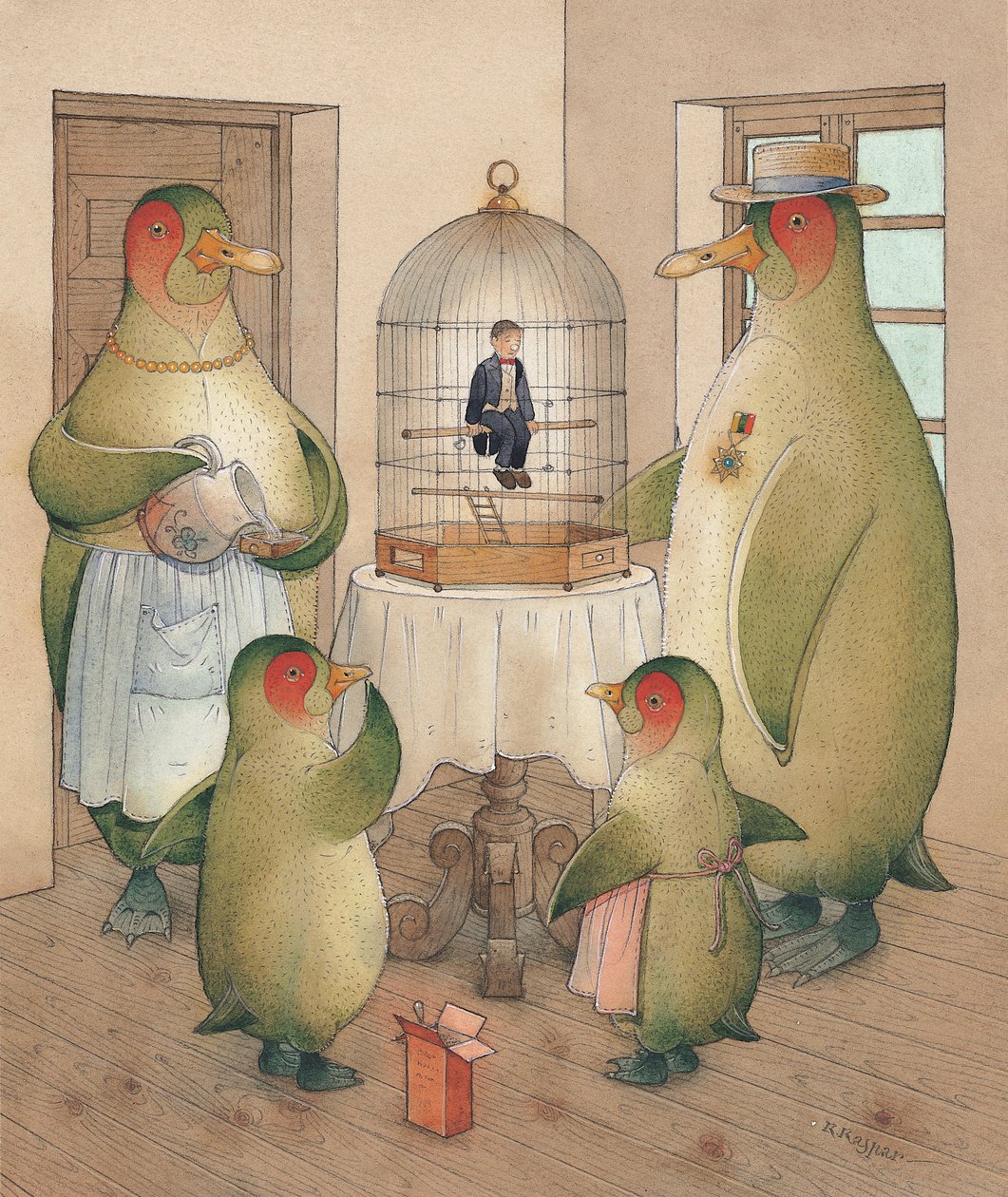 Songman, 2003 (wc på papir) af Kestutis Kasparavicius