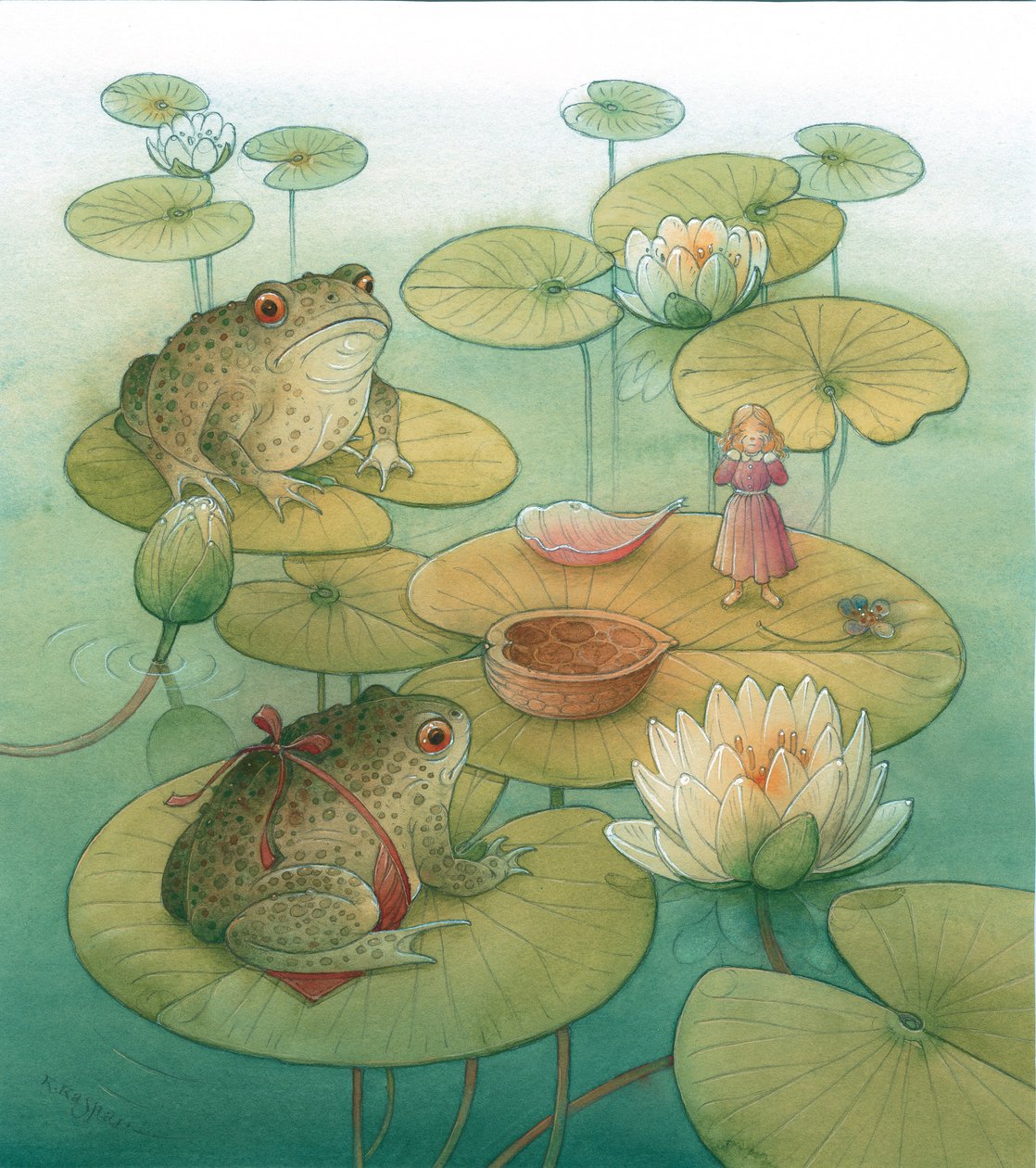 Thumbelina 07, 2005 (wc på papir) af Kestutis Kasparavicius