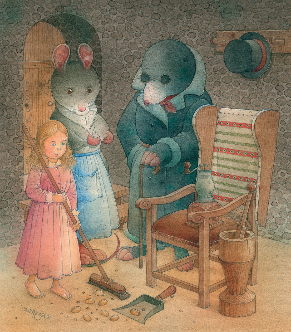 Thumbelina 10, 2005 (wc på papir) af Kestutis Kasparavicius