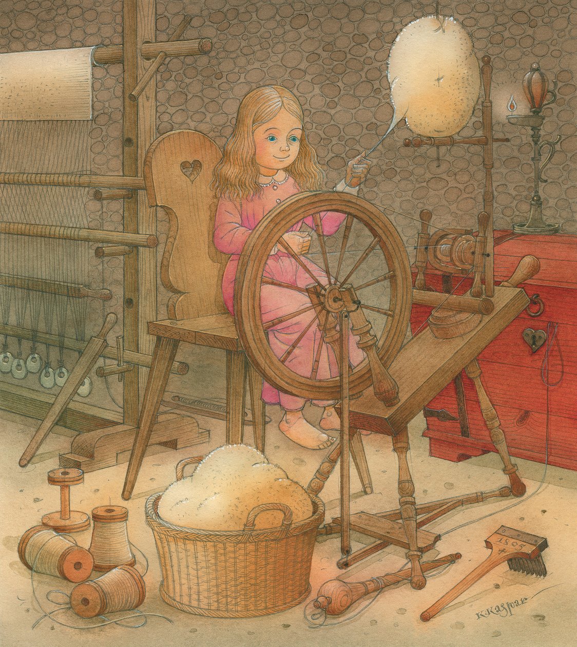 Thumbelina 13, 2005 (wc på papir) af Kestutis Kasparavicius