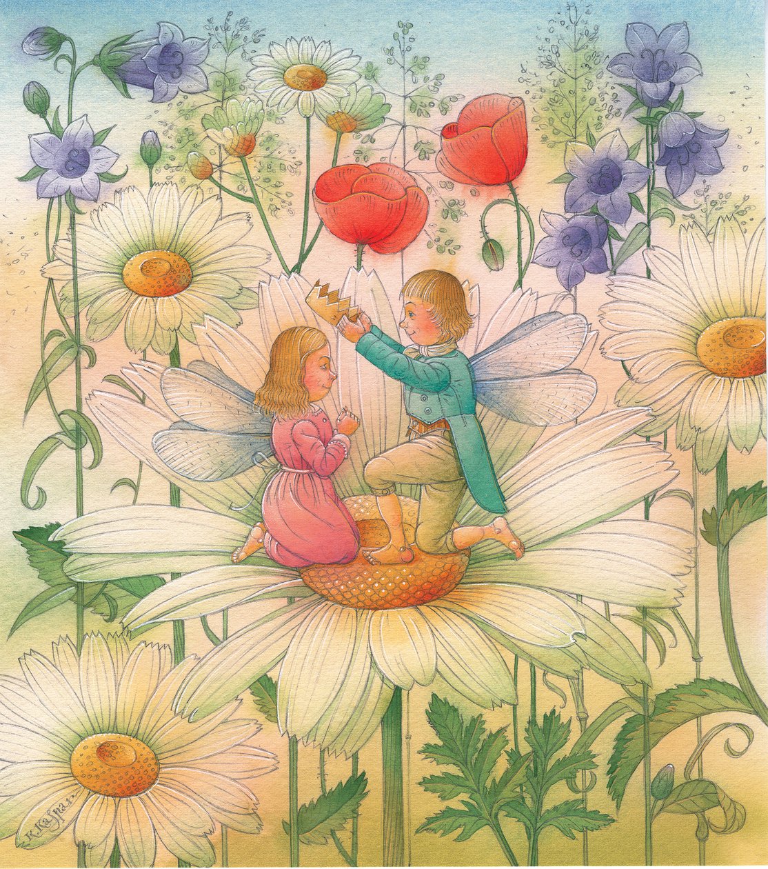 Thumbelina 15, 2005 (wc på papir) af Kestutis Kasparavicius