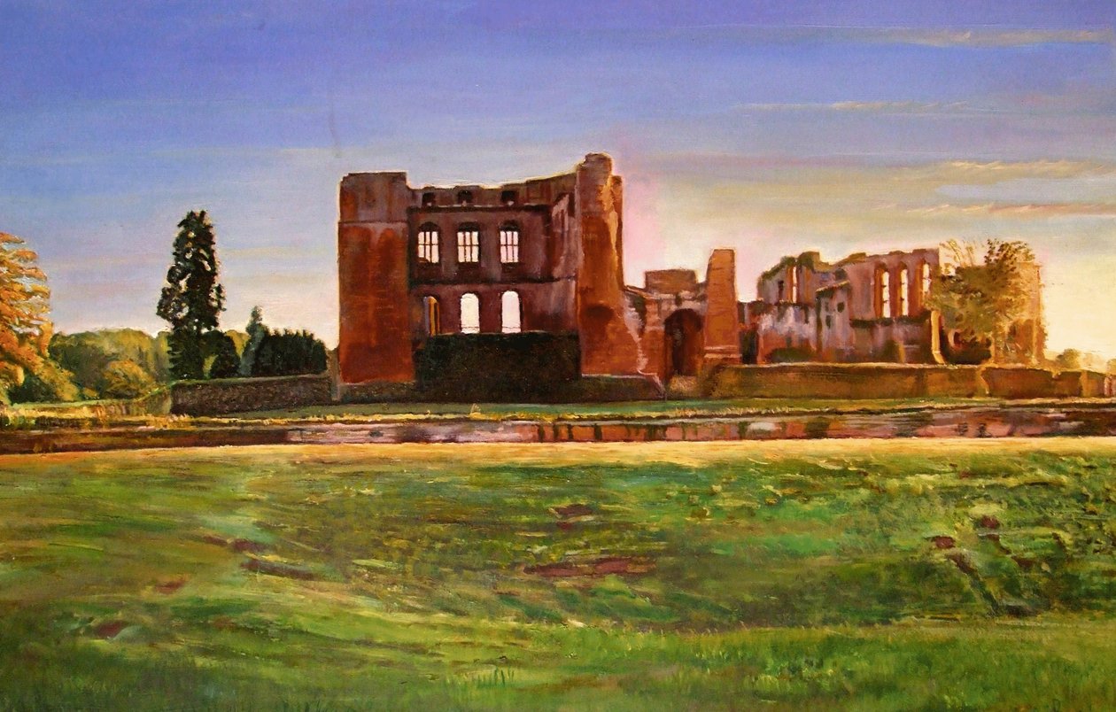 Kenilworth Castle Grandeur, 2008 af Kevin Guild of Railway Artist Parrish