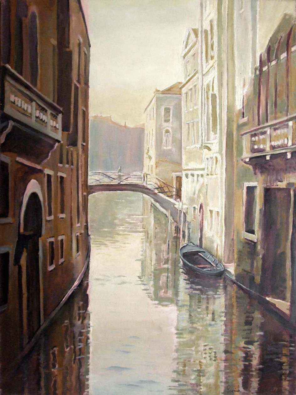 venetiansk liv af Kevin Guild of Railway Artist Parrish