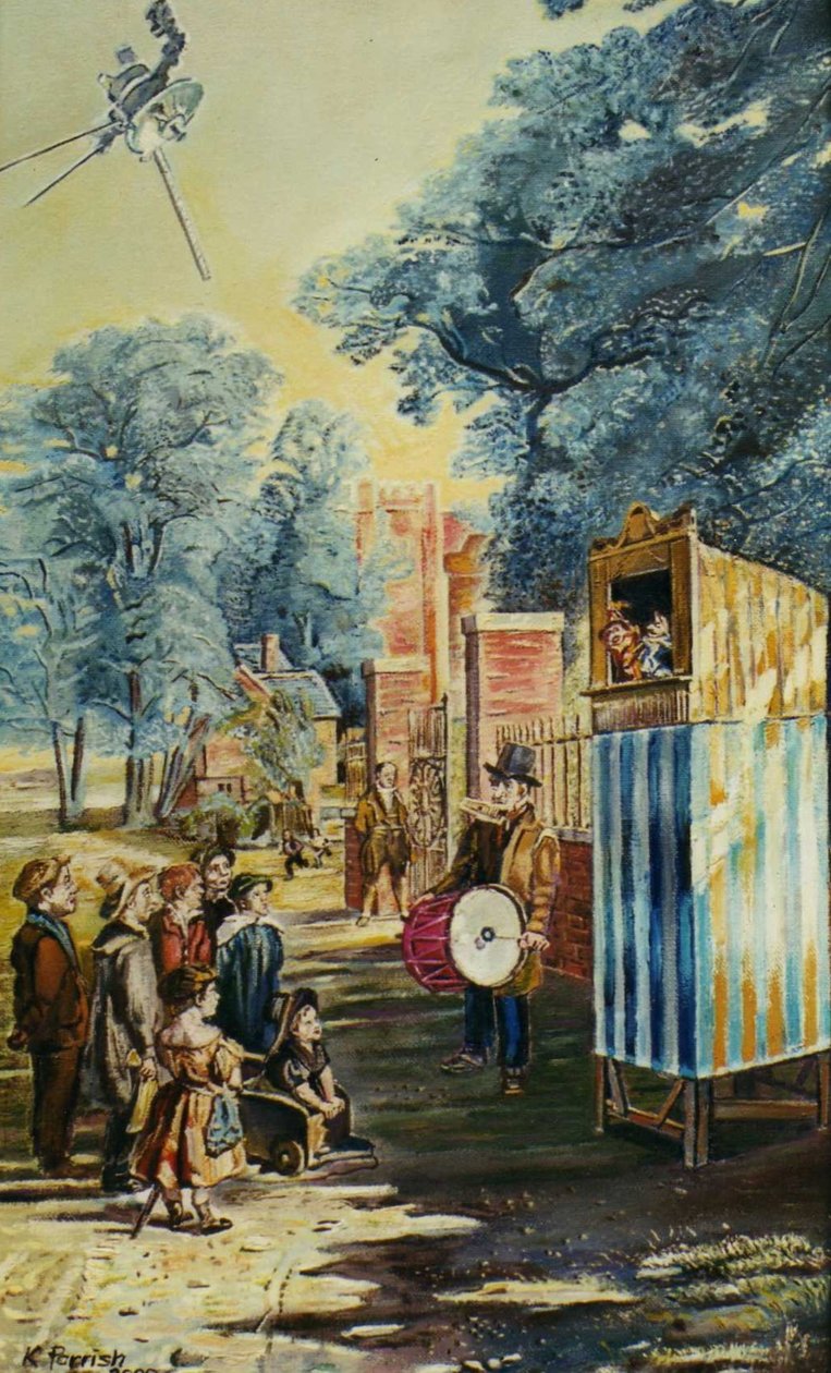 The Show (Punch And Judy) (maalaus) af Kevin Parrish