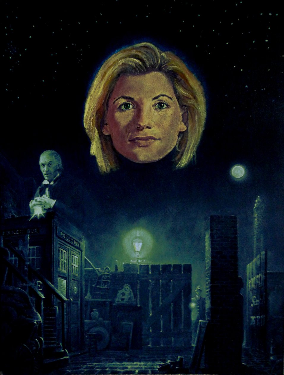 The Thirteenth Doctor (Doctor Who) (maleri) af Kevin Parrish