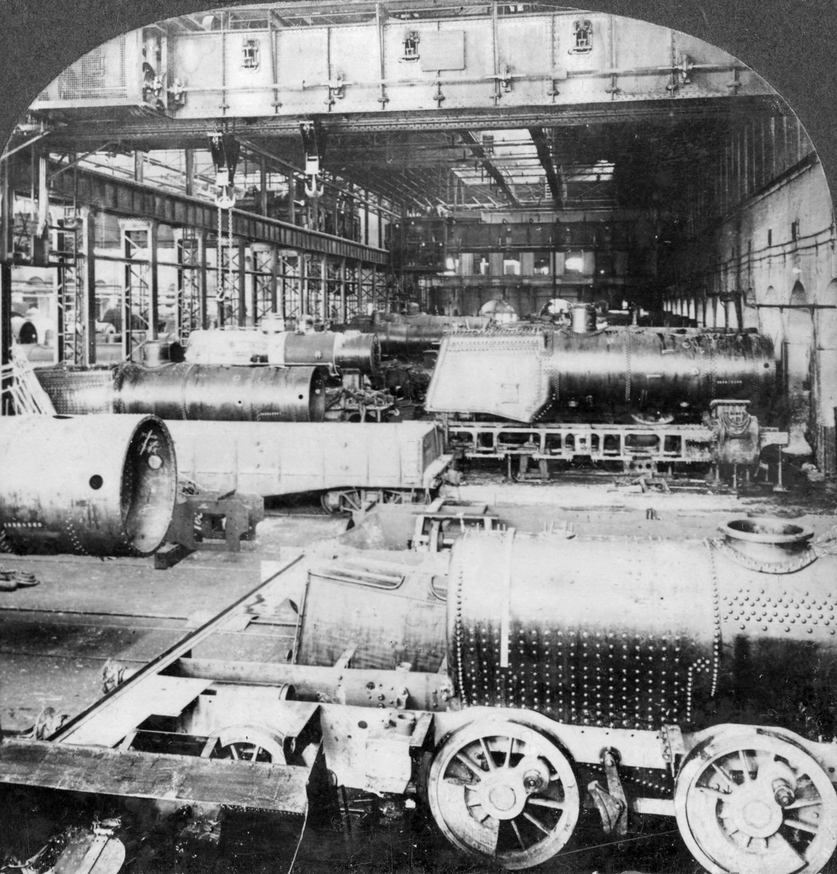 Byggeforretning, Baldwin Locomotive Works, Philadelphia, Pennsylvania, USA, 20. århundrede af Keystone View Company
