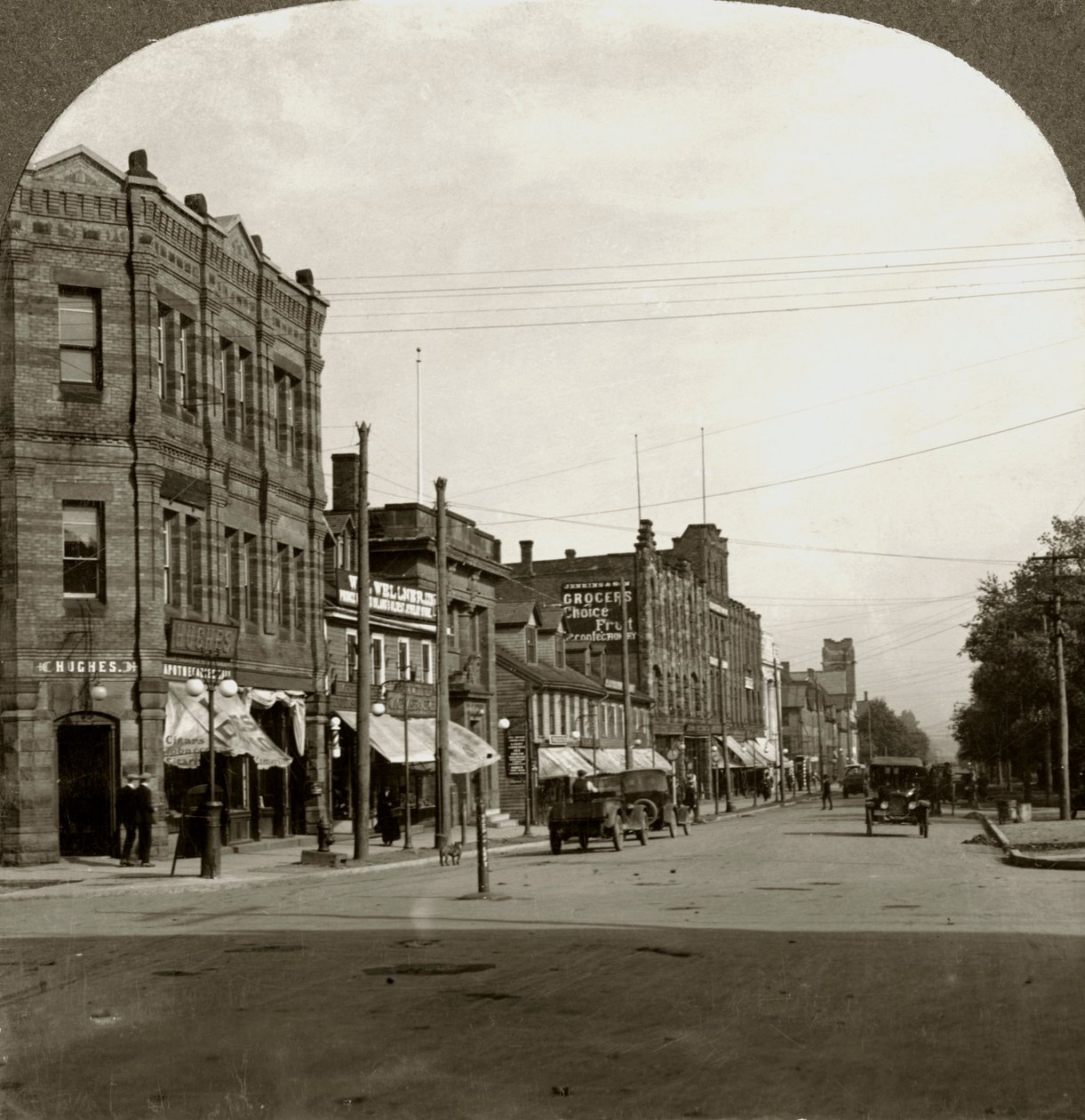 Grafton Street, Charlottetown, Prince Edward Island, Canada, begyndelsen af det 20. århundrede. af Keystone View Company
