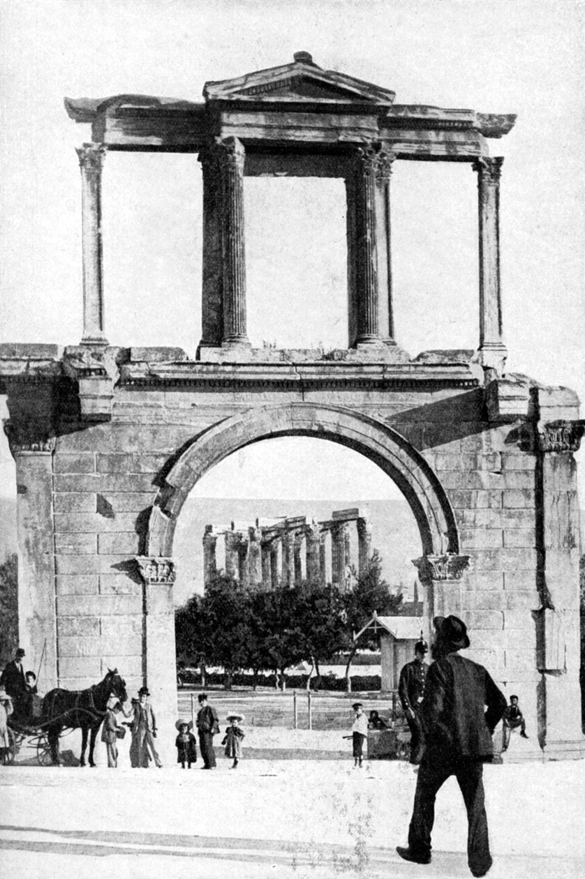 Zeus-templet, Olympia, Grækenland, 1922. af Keystone View Company